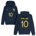 Équipe de France foot 2025 personnalisable - Hoodie enfant - Navy - Caudie