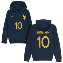 Team France soccer 2024 customizable - Kid\\'s hoodie - Navy - Caudie