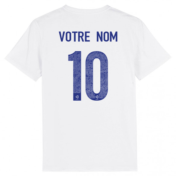 Team France rugby 2025 customizable - Men\\\\\\'s tee-shirt - White - Caudie