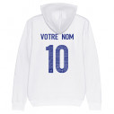 Team France rugby 2025 customizable - Kid\\\\\\'s hoodie - White - Caudie