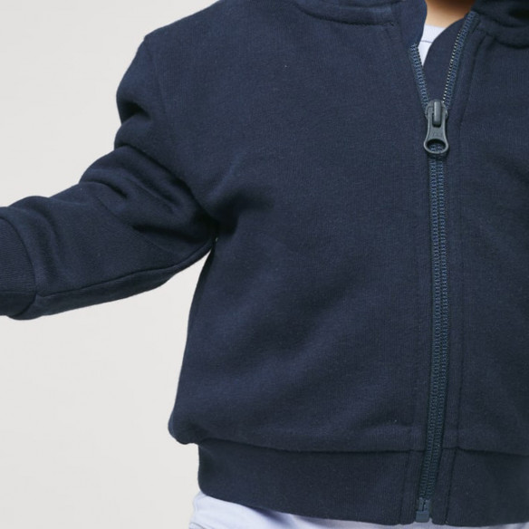 Équipe de France rugby 2025 personnalisable - Hoodie zippé bébé - Navy - Caudie