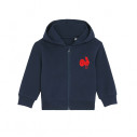 Team France rugby 2024 customizable - Baby zipped hoodie - Navy - Caudie
