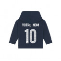 Team France rugby 2025 customizable - Baby zipped hoodie - Navy - Caudie