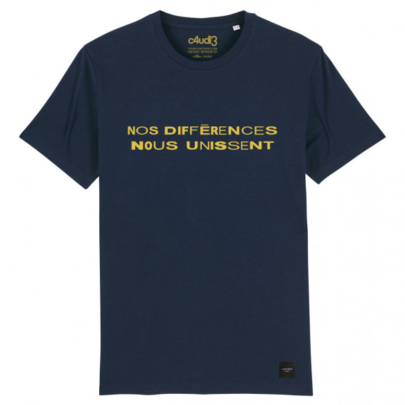 NOS DIFFERENCES NOUS UNISSENT - T-shirt homme - Caudie