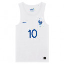 Team France soccer 2024 customizable - Tank top adult - White - Caudie
