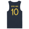 Équipe de France foot 2025 personnalisable - Débardeur adulte - Navy - Caudie