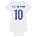 Team France rugby 2025 customizable - Baby\\'s body - White - Caudie