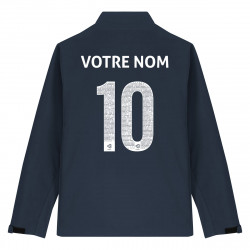 Équipe de France rugby 2025 personnalisable - Softshell - Navy - Caudie 2