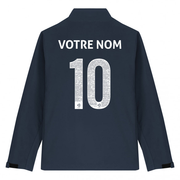 Team France rugby 2025 customizable - Softshell - Navy - Caudie