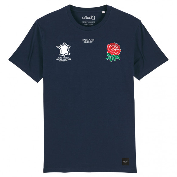 Équipe d Angleterre rugby 2025 personnalisable - T-shirt femme - Navy - Caudie