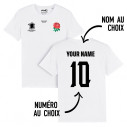 Team England rugby 2024 customizable - Kid's tee-shirt - White - Caudie