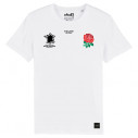 Équipe d'Angleterre rugby 2025 personnalisable - Tee-shirt enfant - Blanc - Caudie