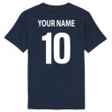 Équipe d\\\\'Ecosse rugby 2025 personnalisable - Tee-shirt enfant - Navy - Caudie