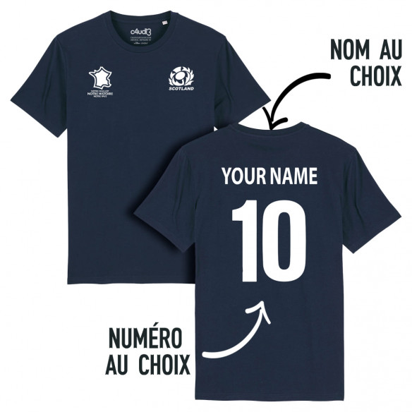 Équipe d Ecosse rugby 2025 personnalisable - T-shirt enfant - Navy - Caudie