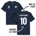 Équipe d Ecosse rugby 2025 personnalisable - T-shirt enfant - Navy - Caudie