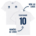 Team Scotland rugby 2025 customizable - Men's tee-shirt - White - Caudie