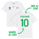 Team Ireland rugby 2025 customizable - Men's tee-shirt - White - Caudie