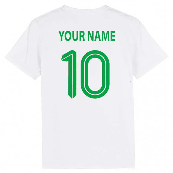 Équipe d Irlande rugby 2025 personnalisable - T-shirt femme - Blanc - Caudie