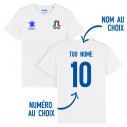 Team Italy rugby 2024 customizable - Kid's tee-shirt - White - Caudie