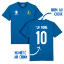 Équipe d'Italie rugby 2025 personnalisable - Tee-shirt homme - Bleu - Caudie