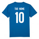 Équipe d'Italie rugby 2025 personnalisable - Tee-shirt homme - Bleu - Caudie