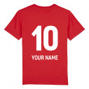 Équipe du Pays de Galles rugby 2025 personnalisable - Tee-shirt homme - Rouge - Caudie