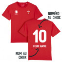 Team Wales rugby 2024 customizable - Men's tee-shirt - Red - Caudie