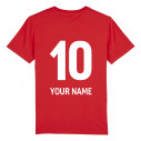Team Wales rugby 2024 customizable - Kid's tee-shirt - Red - Caudie