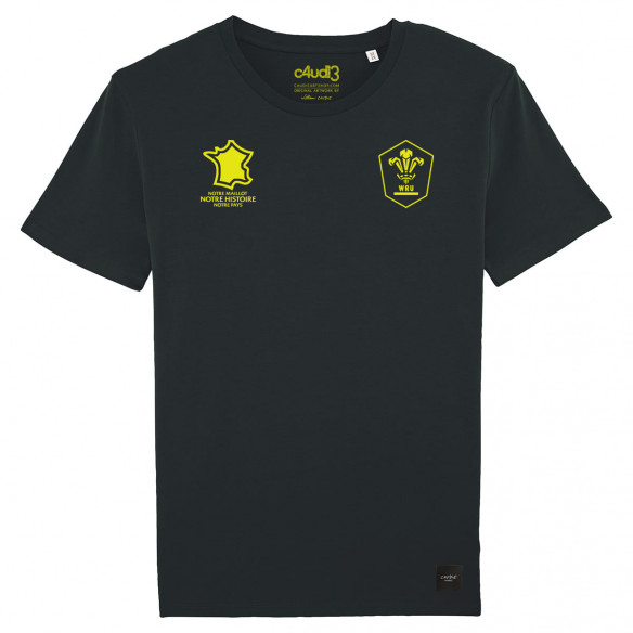 Team Wales rugby 2025 customizable - Men's tee-shirt - Black - Caudie