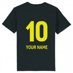 Team Wales rugby 2025 customizable - Men's tee-shirt - Black - Caudie 2