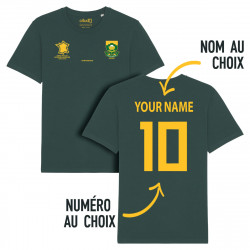 Équipe d'Afrique Du Sud - Springboks rugby 2025 personnalisable - T-shirt - Vert - Caudie