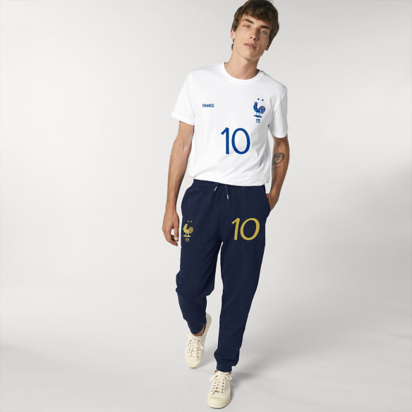 Équipe de France foot 2025 personnalisable - Jogging adulte - Navy - Caudie