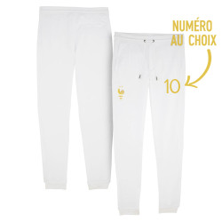 Équipe de France foot 2025 personnalisable - Jogging adulte - Blanc - Caudie