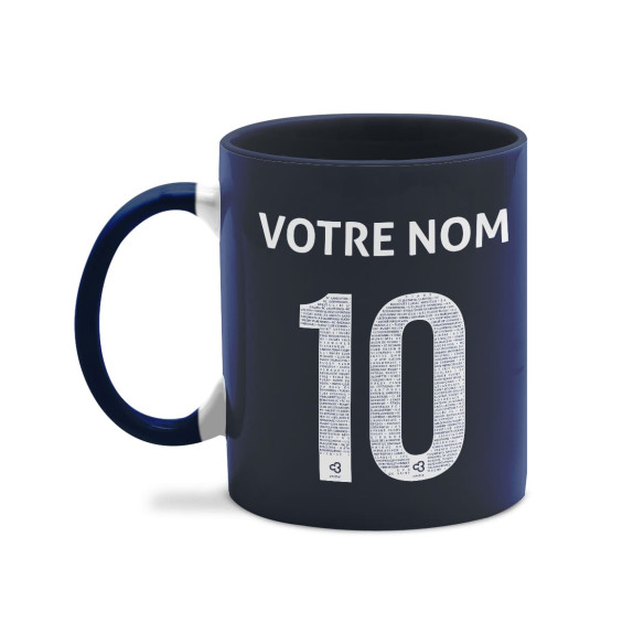 Équipe de France rugby 2025 personnalisable - Mug - Navy - Caudie