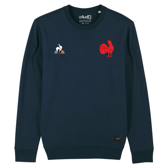 Équipe de France rugby 2025 personnalisable - Sweat - Navy - Caudie
