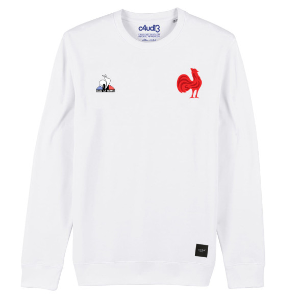 Team France rugby 2025 customizable - Sweat - White - Caudie