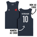 Équipe de France rugby 2025 personnalisable - Débardeur adulte - Navy - Caudie