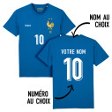 Team France soccer 2024 customizable - Men\\'s tee-shirt - Blue - Caudie
