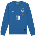 Team France soccer 2025 customizable - Sweat - Blue - Caudie