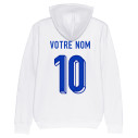 Team France soccer 2025 customizable - Hoodie - White - Caudie