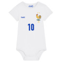 Team France soccer 2024 customizable - Baby\\'s body - White -