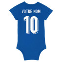 Team France soccer 2024 customizable - Baby's body - Blue -