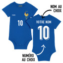 Team France soccer 2025 customizable - Baby\\'s body - Blue -