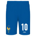 Équipe de France foot 2025 personnalisable - Short adulte - Bleu - Caudie