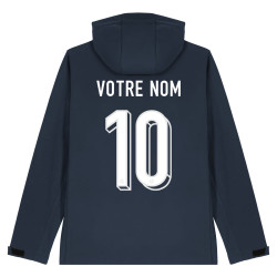 Team France soccer 2025 customizable - Softshell - Navy - Caudie