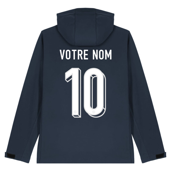 Équipe de France foot 2025 personnalisable - Softshell - Navy - Caudie