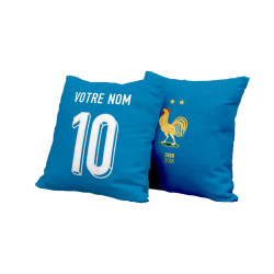Team France soccer 2025 customizable - Cushion - Blue - Caudie 2