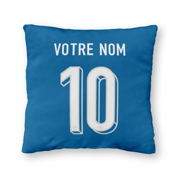 Équipe de France foot 2025 personnalisable - Coussin - Bleu - Caudie