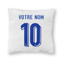 Team France soccer 2025 customizable - Cushion - White - Caudie