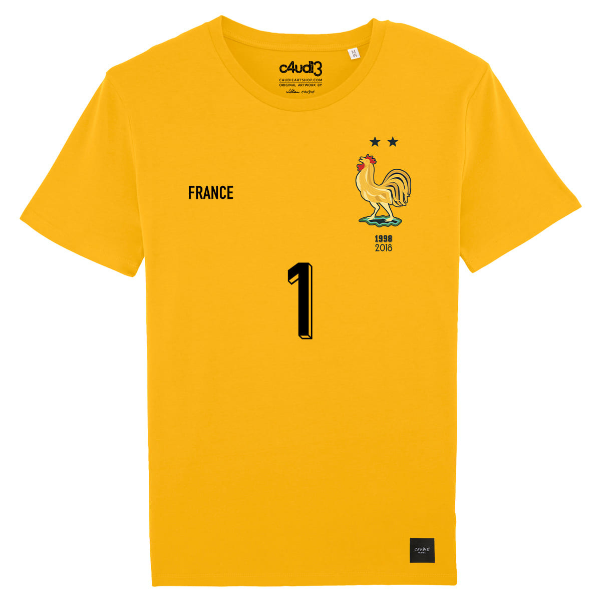 Team France soccer goalkeeper 2025 customizable - Kid s t-shirt - Caudie